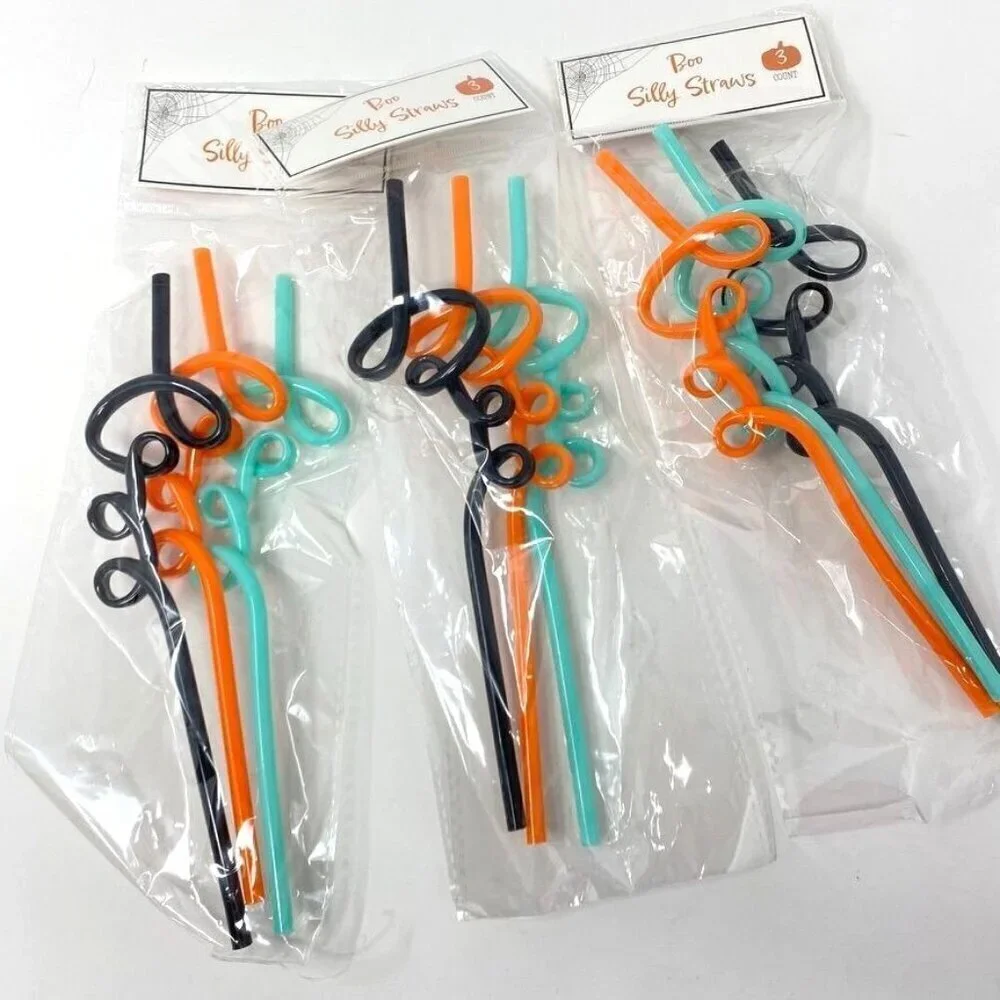 Target Boo Halloween Silly Straws Bundle of 3 Packs Party Favors